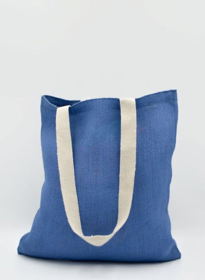 Fatio Set of 10 Eco-Friendly Jute Tote Bags – Reusable & Durable Shopping Bags with Cotton Handles - Image 2